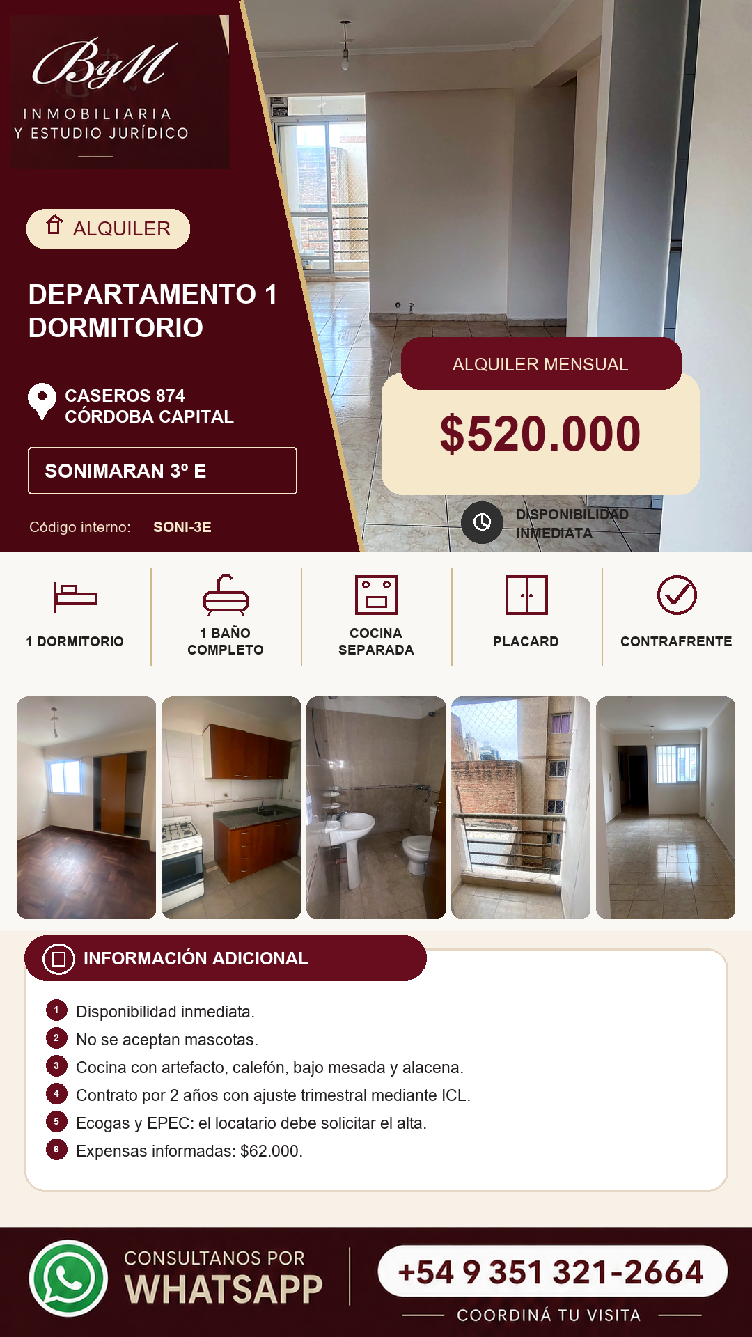 Departamento en Caseros 874 · Sonimaran 3º E