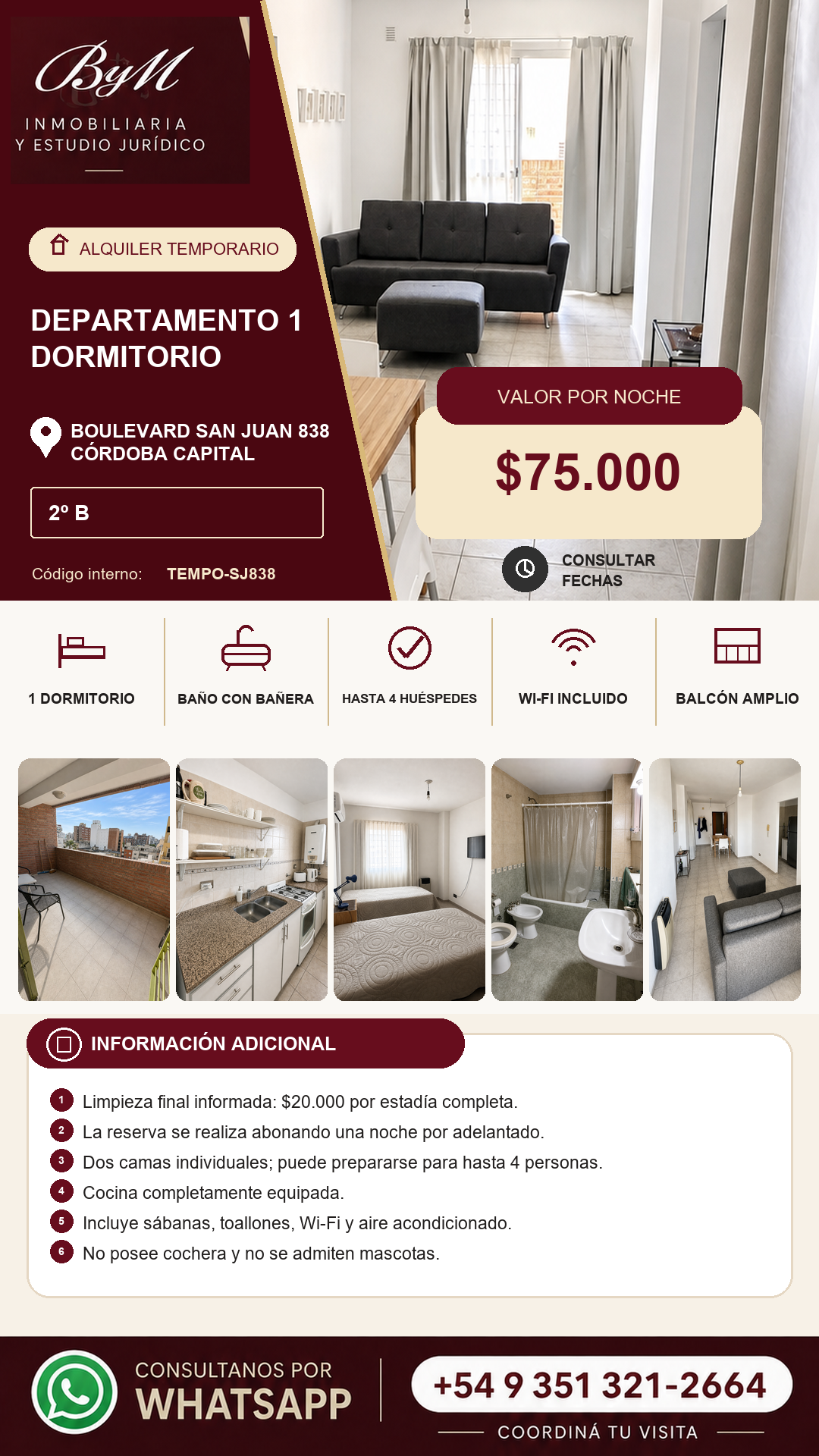 Departamento en Bv. San Juan 838 · 2º B